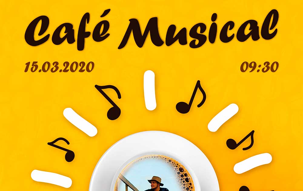Café Musical de março traz o violonista Léo Vieira