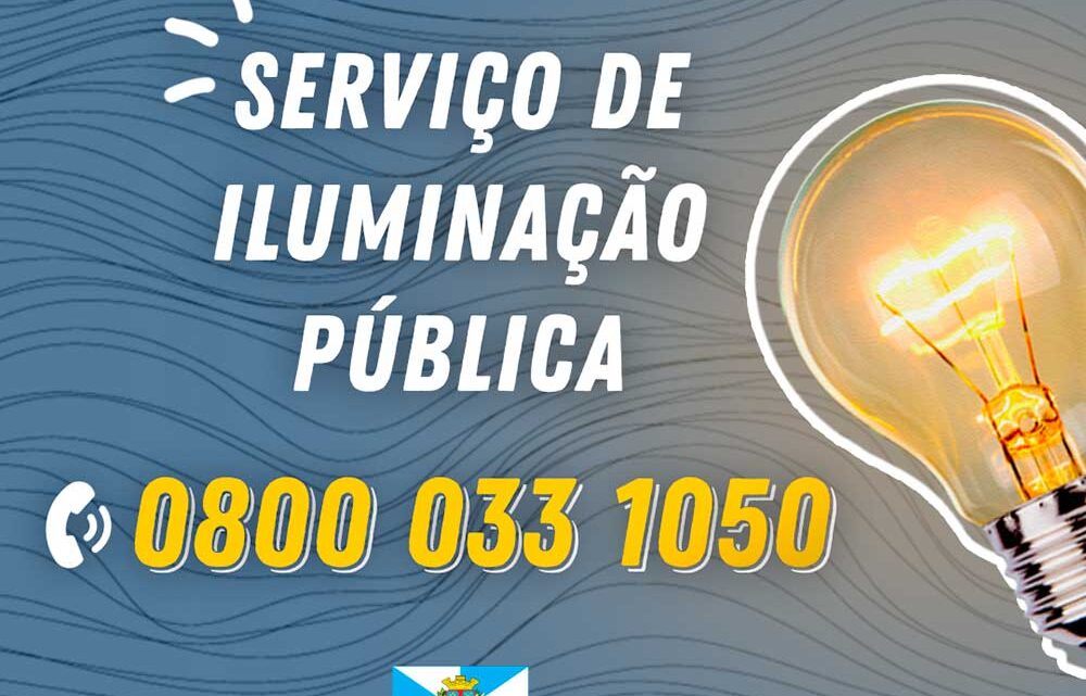 O número para solicitar o conserto de lâmpadas em Timbó mudou