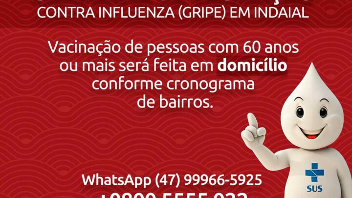 Indaial adota nova estratégia para a vacinação contra a gripe
