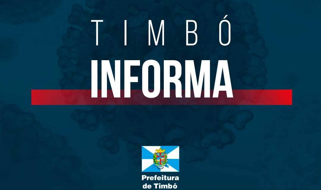 Vigilância Epidemiológica de Timbó pede contraprova de caso suspeito de coronavírus
