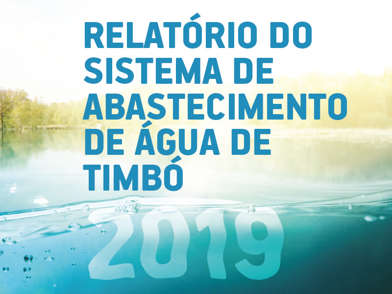 Relatório anual da qualidade da água distribuída pelo Samae Timbó – 2019