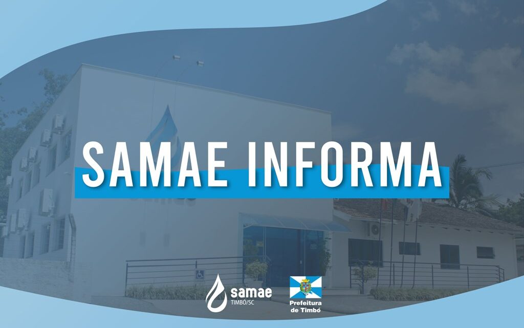 Samae Timbó – Água branca é excesso de cloro?