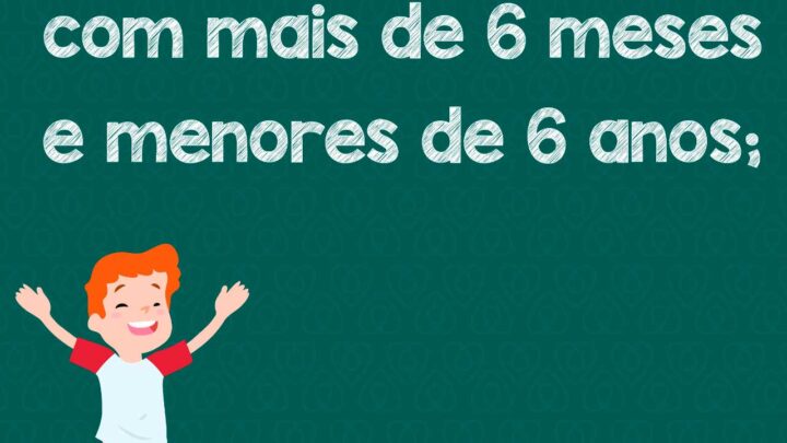 Crianças começam a receber vacina contra a Influenza na próxima segunda-feira, dia 11 de maio