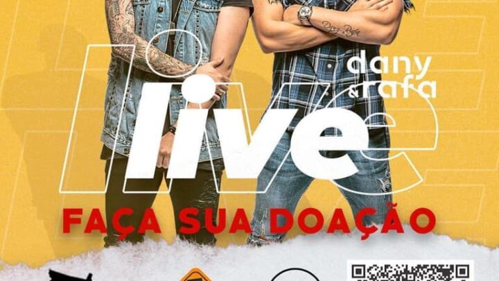 Dupla Dany e Rafa fará live em apoio ao programa Timbó Que Cuida