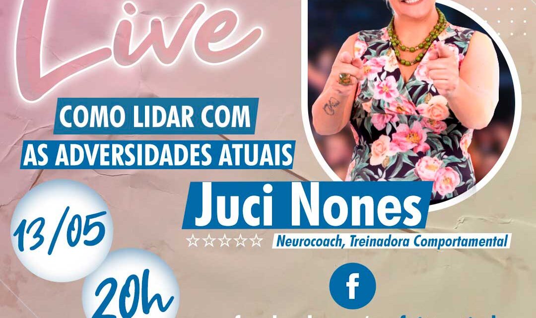 Juci Nones fará live em parceria com o programa Timbó Que Cuida