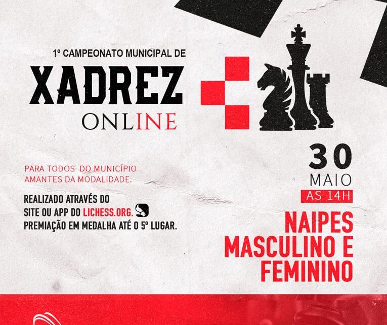 Vem aí o primeiro Campeonato Municipal de Xadrez online