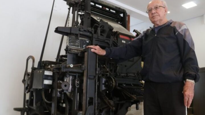 Linotipo doado pelo Governo fará parte do Memorial da Comunicação Catarinense