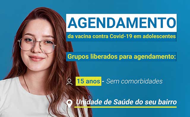 Covid-19 – Timbó inicia vacinação em adolescentes com 15 anos Covid-19 – Timbó inicia vacinação em adolescentes com 15 anos