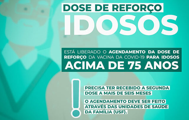 Timbó inicia agendamento da dose de reforço da vacina contra Covid-19 para idosos a partir dos 75 anos