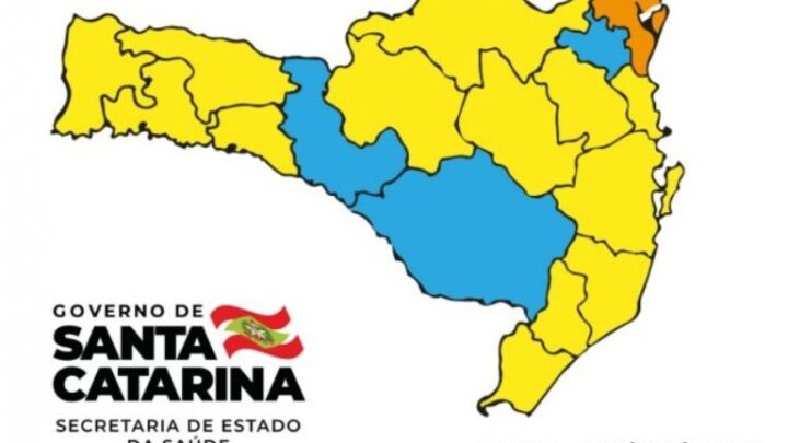 Coronavírus: Matriz de Risco aponta apenas uma região em estado grave em Santa Catarina