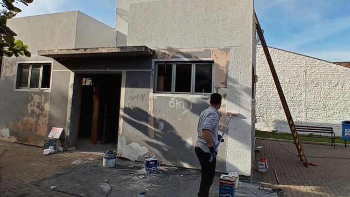 Prefeitura de Indaial revitaliza banheiros públicos da Avenida Beira-Rio