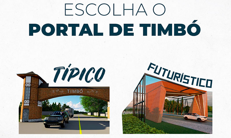 Prefeitura de Timbó realiza enquete para escolher modelo do Portal do Município