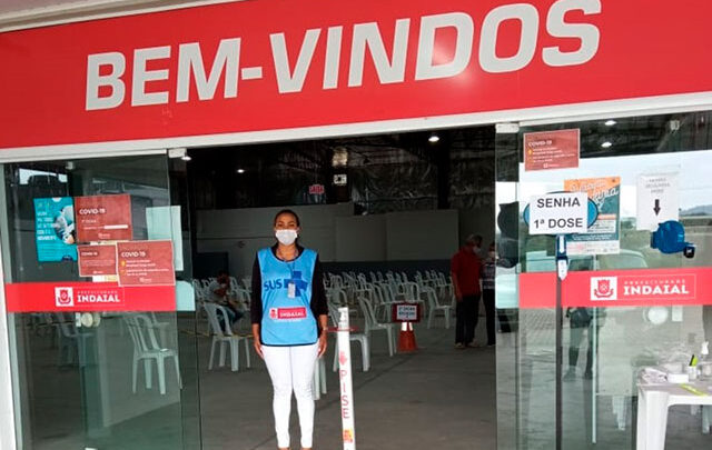 Indaial – Mais de 730 doses foram aplicadas na Central de Vacinação contra a Covid-19 no último sábado
