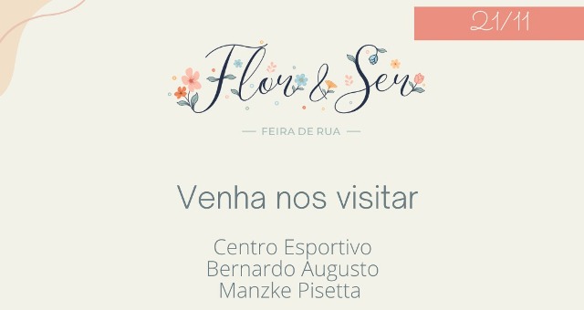 Fundação Indaialense de Cultura promove 2ª Feira de Rua Flor&Ser neste domingo (21)