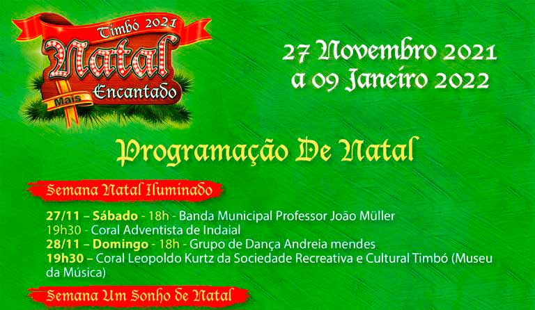Natal Mais Encantado de Timbó – Confira a programação