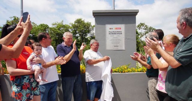 Indaial- Praça Maria Helena Montibeller Erhardt é inaugurada no bairro Benedito no último sábado (11) Indaial- Praça Maria Helena Montibeller Erhardt é inaugurada no bairro Benedito no último sábado (11)