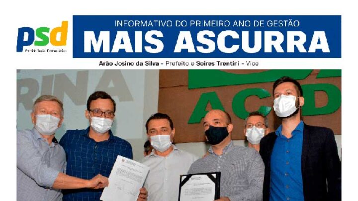 PSD Ascurra divulga informativo ‘Mais Ascurra 2021’.