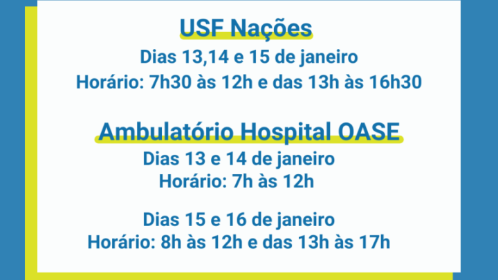 Timbó amplia atendimento médico a partir desta quinta-feira