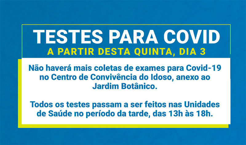 Timbó passa a realizar testes para Covid-19 somente nas Unidades de Saúde Timbó passa a realizar testes para Covid-19 somente nas Unidades de Saúde