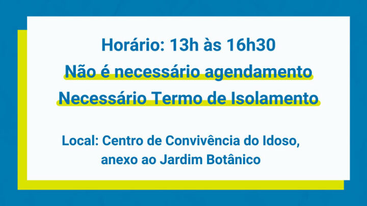 Timbó realiza testes de Covid-19 neste sábado