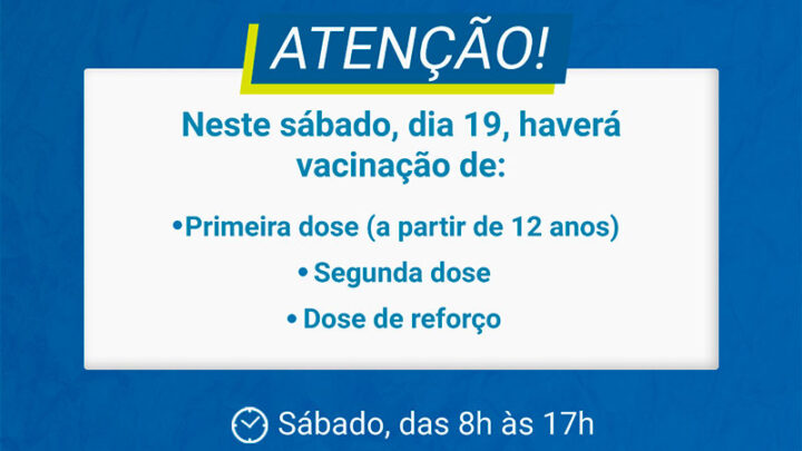 Timbó realiza vacinação contra Covid-19 neste sábado