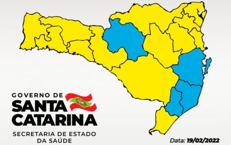 Covid-19 – Matriz de Risco Regionalizado aponta 13 regiões no nível alto e quatro no moderado em SC