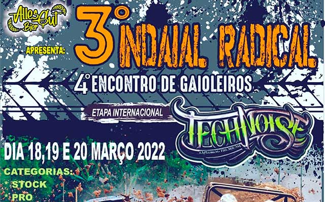 3° Indaial Radical de Gaiola Cross e 4° Encontro de Gaioleiros ocorre neste fim de semana no Parque Jorge Hardt 3° Indaial Radical de Gaiola Cross e 4° Encontro de Gaioleiros ocorre neste fim de semana no Parque Jorge Hardt
