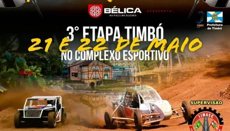 Timbó recebe 3ª Etapa do Campeonato Catarinense Gaiola e Jeep Cross