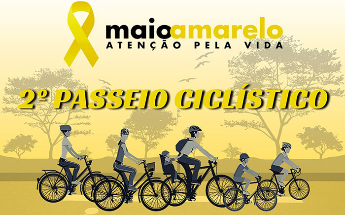 Indaial – 2° Passeio Ciclístico do Maio Amarelo é neste domingo (15) no Parque Jorge Hardt Indaial – 2° Passeio Ciclístico do Maio Amarelo é neste domingo (15) no Parque Jorge Hardt
