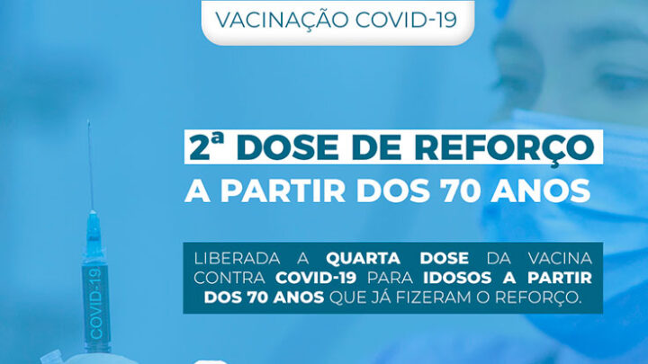 Timbó libera quarta dose da vacina contra Covid-19 para idosos a partir dos 70 anos