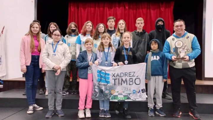 A equipe do Xadrez Timbó esteve presente na 2ª Etapa do Circuito escolar Pomerodense de Xadrez Rápido