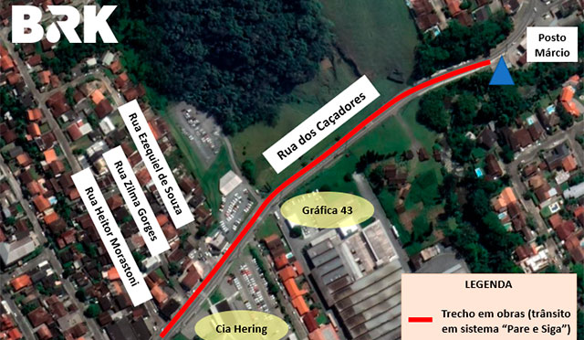 BRK realiza obras nos Bairros Velha e Ribeirão Fresco BRK realiza obras nos Bairros Velha e Ribeirão Fresco