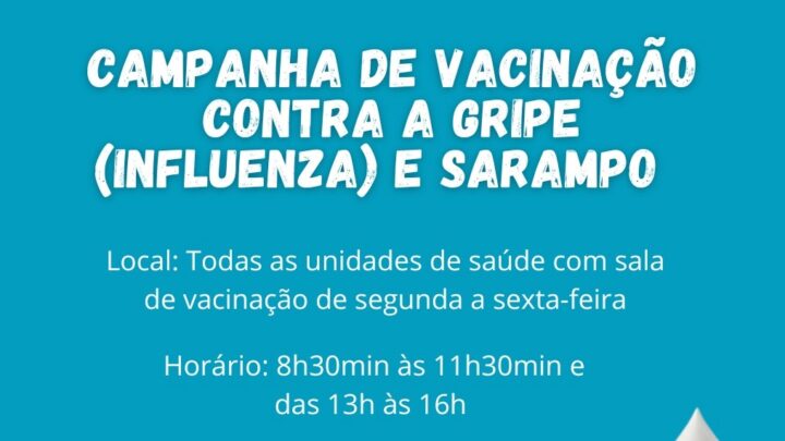 Secretaria de Saúde de Indaial inicia a vacinação contra a influenza (gripe) para toda a comunidade