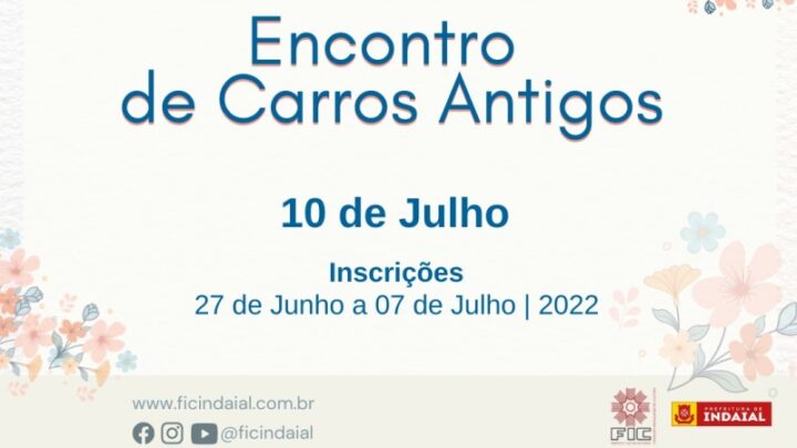 Indaial – FIC promove Encontro de Carros Antigos na próxima edição da Feira de Rua Flor&Ser