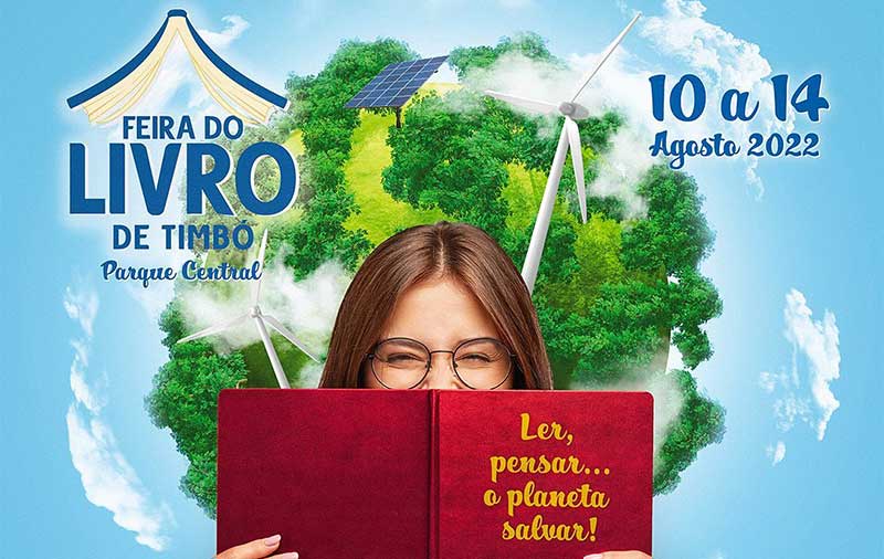 Em agosto tem Feira do Livro de Timbó no Parque Central