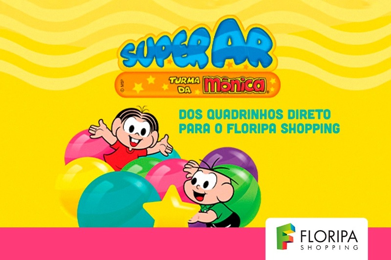 SuperAR Turma da Mônica é a nova atração inflável para as crianças no Floripa Shopping