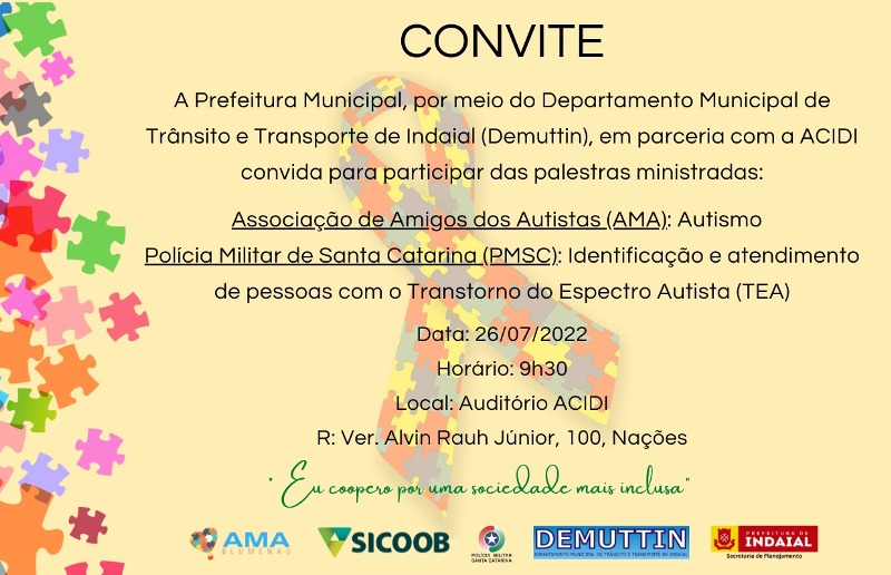 Demuttin promove evento sobre Autismo em parceria com a Polícia Militar Demuttin promove evento sobre Autismo em parceria com a Polícia Militar