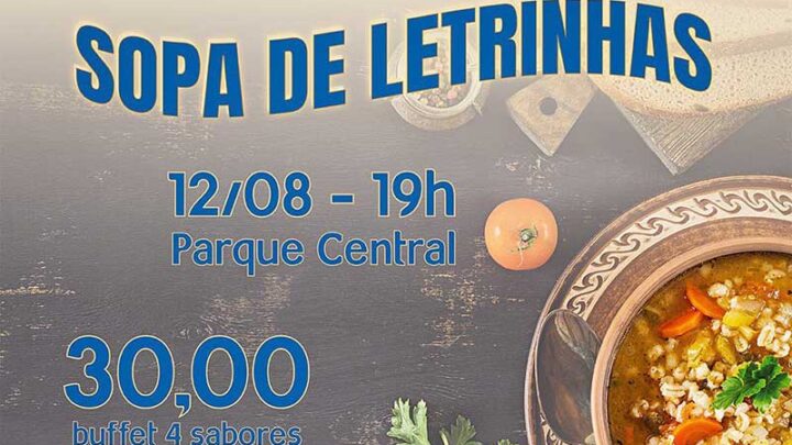 Sopa de letrinhas será na sexta-feira na Feira do Livro de Timbó