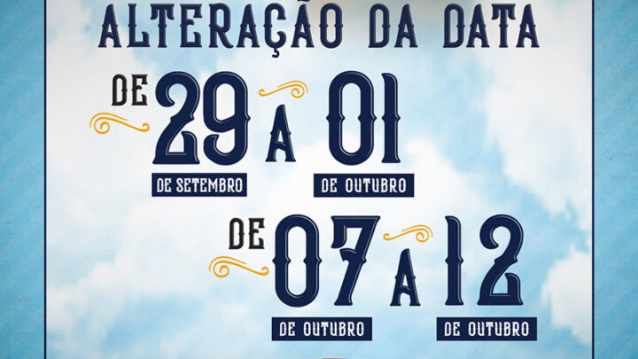 Timbó – CCO comunica alteração na data da 30ª Festa do Imigrante