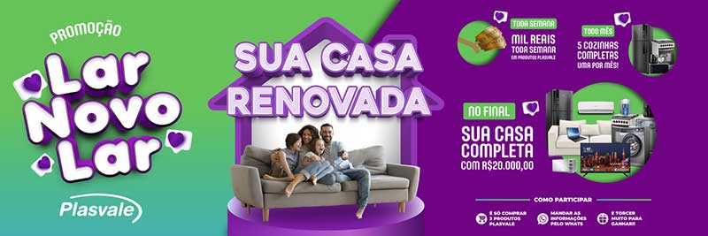 Em campanha antecipada de aniversário, Plasvale promete renovar a casa dos consumidores