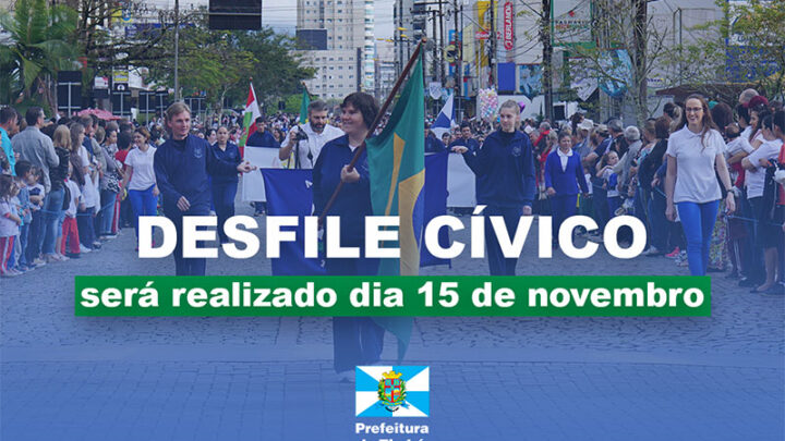 Desfile cívico de Timbó acontecerá dia 15 de novembro