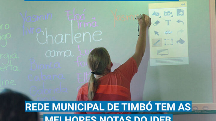 Rede municipal de educação de Timbó tem as melhores notas do IDEB do Vale Europeu