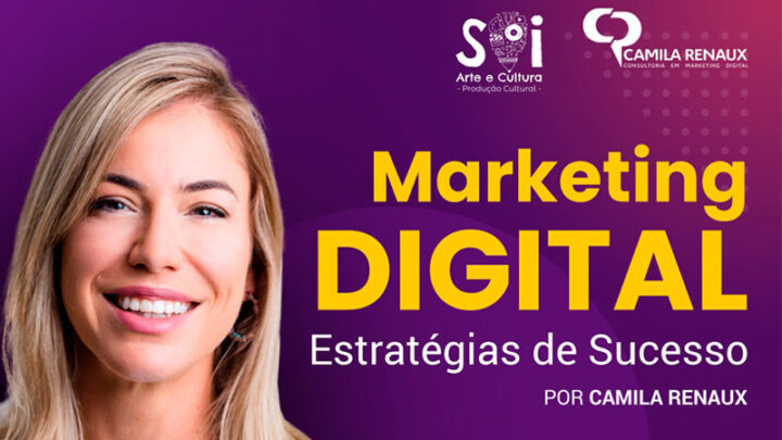 Camila Renaux faz palestra sobre Marketing Digital no dia 10 de novembro, no Teatro Carlos Gomes, em Blumenau