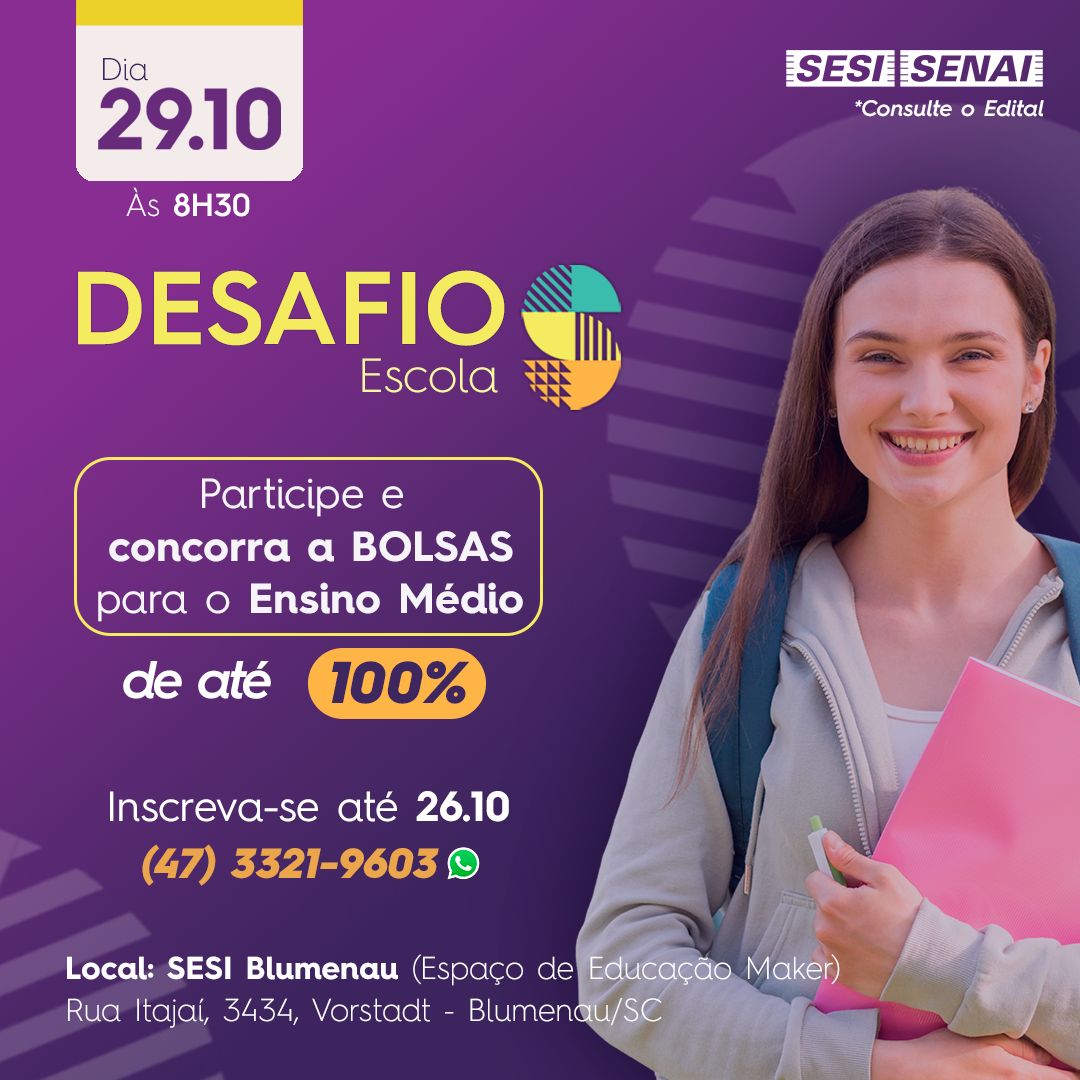 Participe do Desafio 100% gratuito