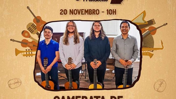 Café Musical com Camerata de Violões da FURB é dia 20 de novembro