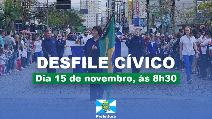 Desfile cívico de Timbó é dia 15 de novembro