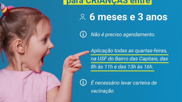 Timbó libera vacina contra Covid-19 para crianças entre seis meses e três anos