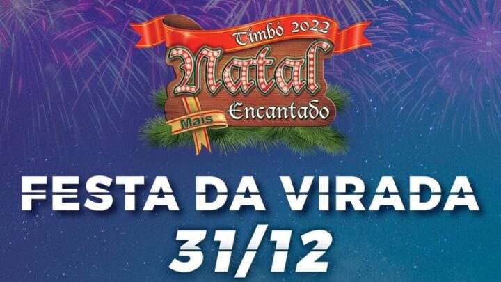 Timbó terá programação de shows e queima de fogos na virada do ano