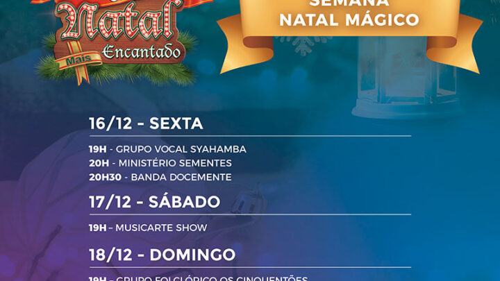 Confira a programação deste final de semana do Natal Mais Encantado de Timbó