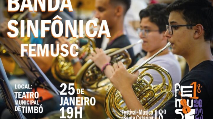 Timbó recebe espetáculo itinerante do FEMUSC nesta quarta-feira